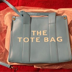Light Blue Fashion Tote Bag